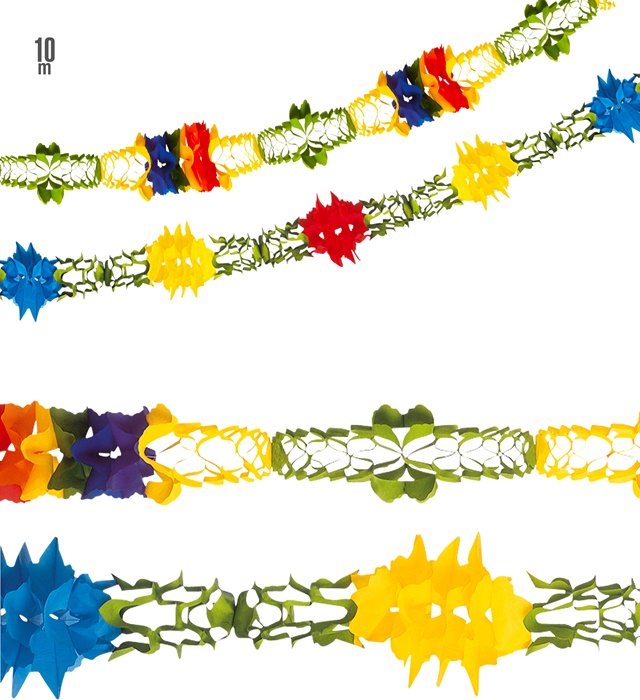 "GUIRLANDE GEANTE" 10 m - Ø 26 cm - en 2 modèles assorties