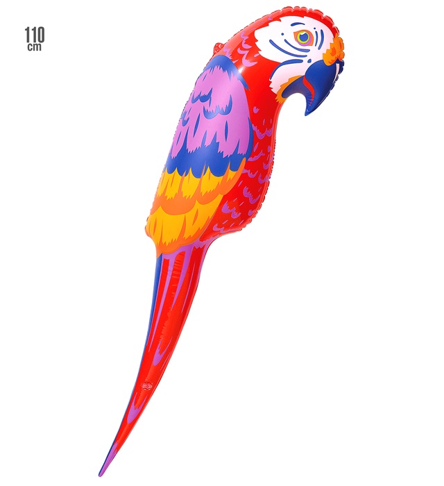 [2391P] "PERROQUET GONFLABLE" 110 cm