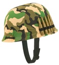 "CASQUE DE SOLDAT AVEC BALLES"
