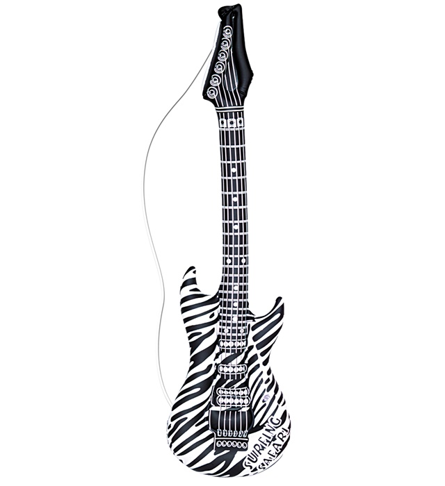 [23942] "GUITARE GONFLABLE ZEBRE" 105 cm