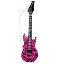 "GUITARE GONFLABLE  ZEBRE ROSE" 105cm