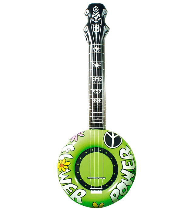[23951] "BANJO GONFLABLE VERT" 100 cm