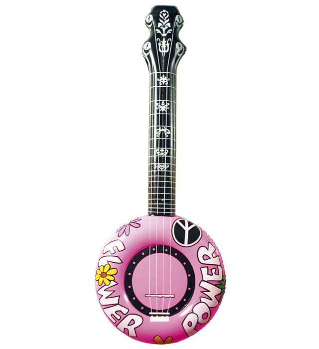 "BANJO GONFLABLE ROSE" 100 cm