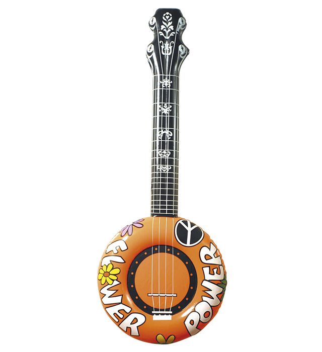 "BANJO GONFLABLE ORANGE" 100 cm