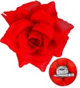 "PINCE POUR CHEVEUX ROSE ROUGE" 10cm