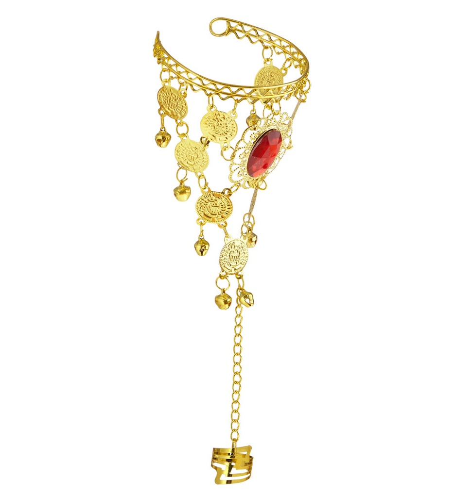 "BRACELET ET BAGUE PIECES DE MONNAIE OR ET PIERRES"