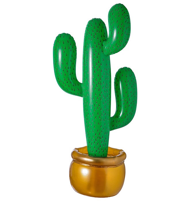 Set de "12 INFLATABLE CACTUS" 90 cm
