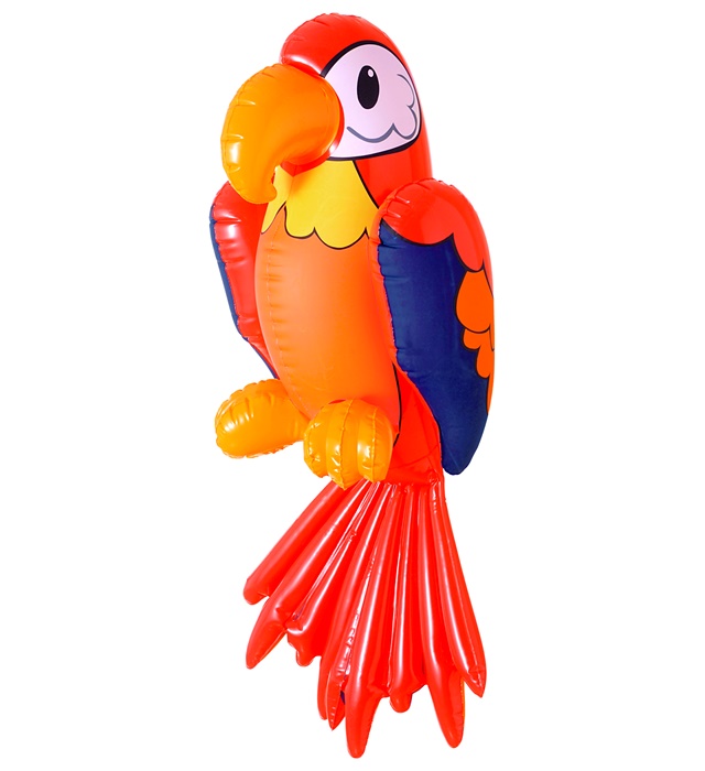 "PERROQUET GONFLABLE" 60 cm