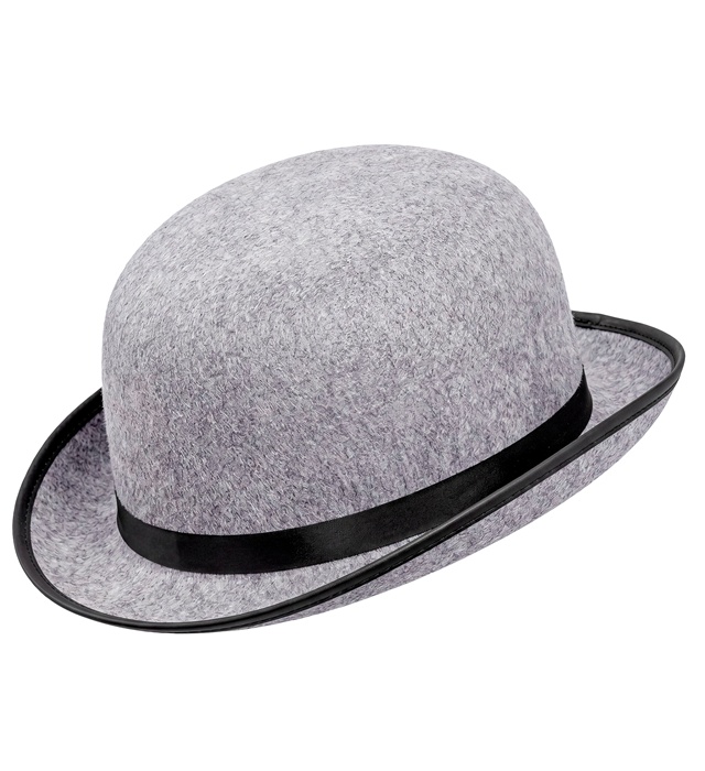 [2480B] "GRAND CHAPEAU MELON GRIS"