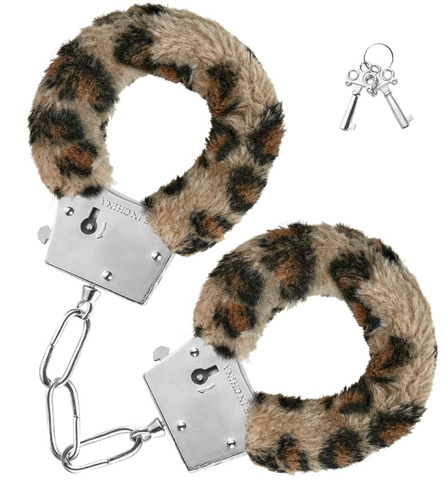 [24901] “HANDCUFFS – FUR – LEOPARD”