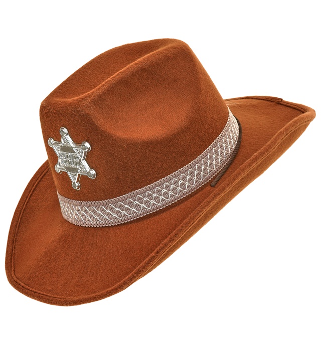 "CHAPEAU DE SHERIFF" marron