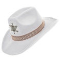"CHAPEAU DE SHERIFF" blanc