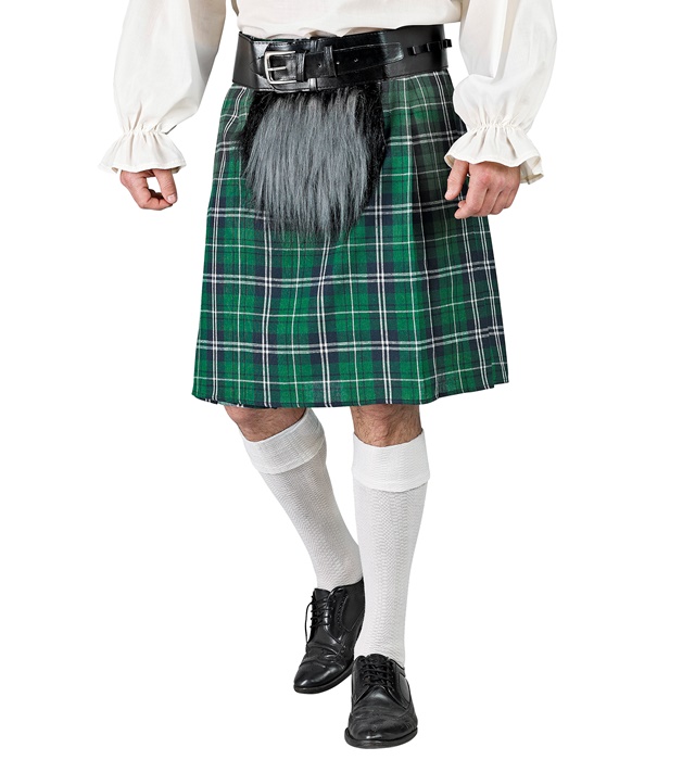 "KILT AVEC SAC EN PELUCHE" taille adaptable du S au XL
