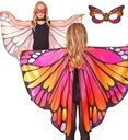 "AILES PAPILLON  ET MASQUE ROSE/OCRE (ailes 100x70cm)