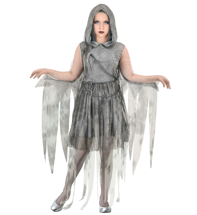 "ESPRIT FANTOME ENCHAINE" (robe avec capuche, chaine)