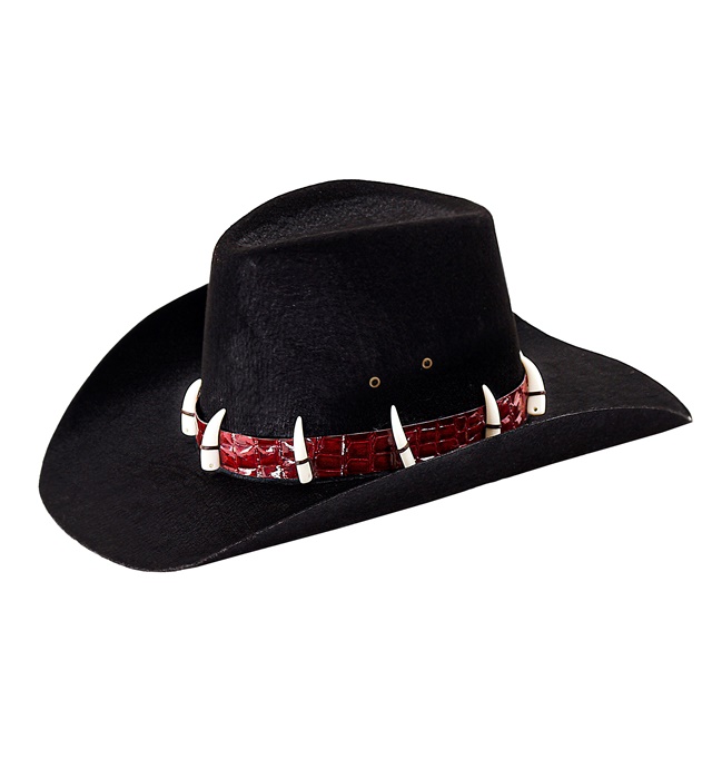 "CHAPEAU NOIR DANDY" en feutre