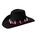 "CHAPEAU NOIR DANDY" en feutre