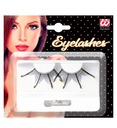 "MAXI FAUX CILS AVEC POINTES  DOREES" avec tube de colle
