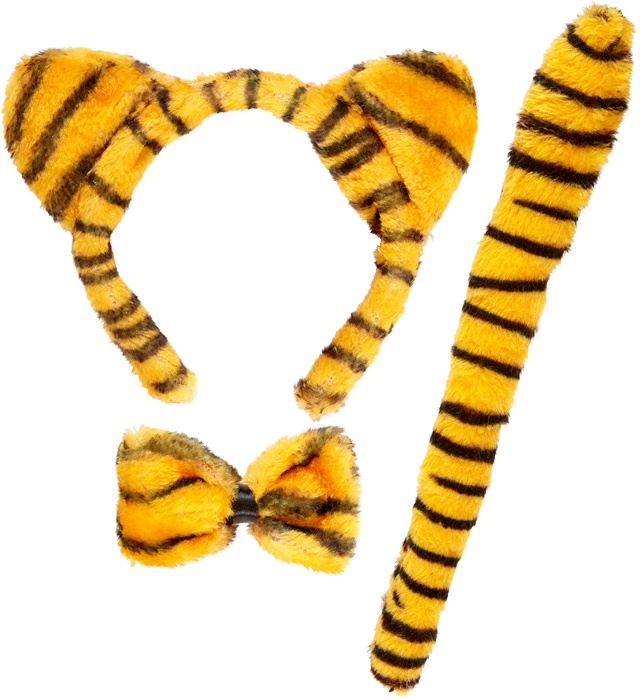 Set de "TIGRESSE" oreilles, noeud papillon, queue