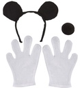 Set de "SOURIS" oreilles, nez, gants