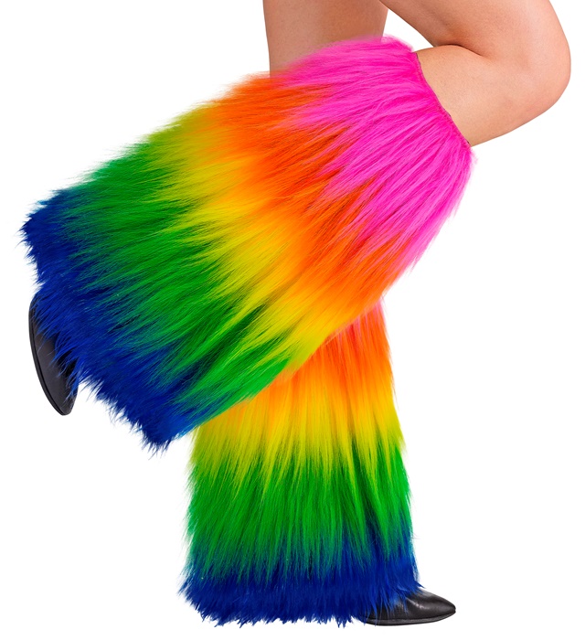 [26129] "JAMBIERES PELUCHE ARC EN CIEL DELUXE"