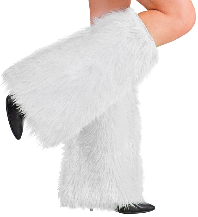 "JAMBIERES PELUCHE BLANCHES"