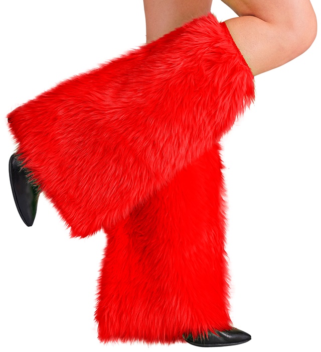 "JAMBIERES PELUCHE ROUGES"