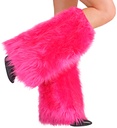 "JAMBIERES PELUCHE ROSES FLUO"