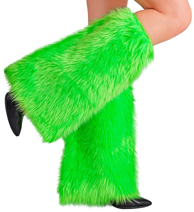 [26134] "JAMBIERES PELUCHE VERT FLUO"