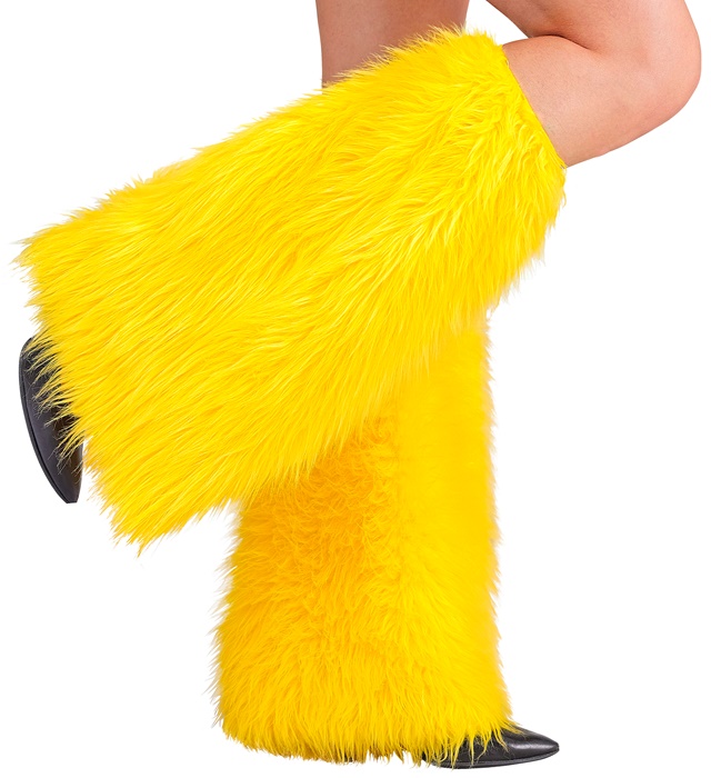 [26135] "JAMBIERES PELUCHE JAUNE"