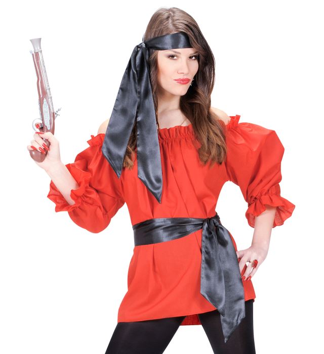 "FOULARD/BANDEAU POUR LA TETE NOIR" satin
