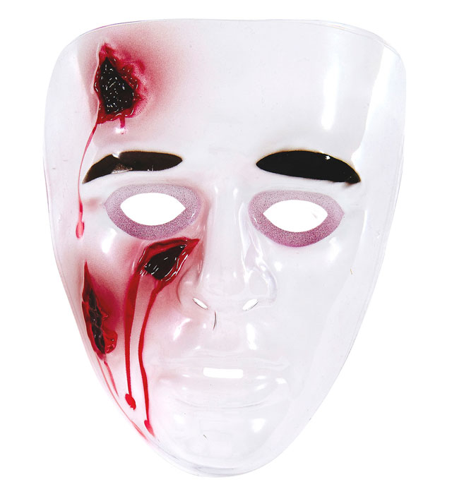 [26567] "MASQUE BLESSURES SANGLANTES PVC"