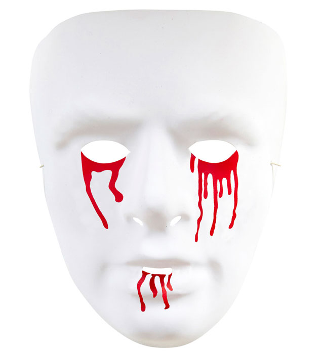"MASQUE YEUX ET BOUCHES SANGLANTS PVC"