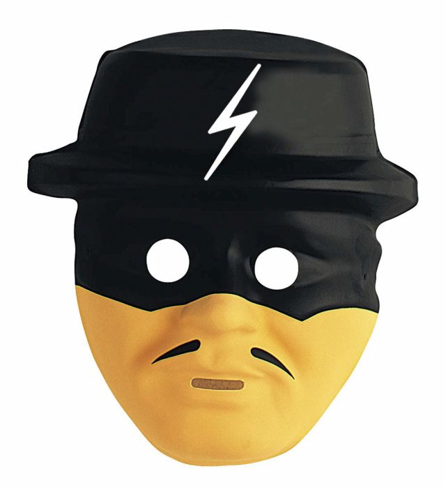 [2660C] "MASQUE CAVALIER NOIR" plastique