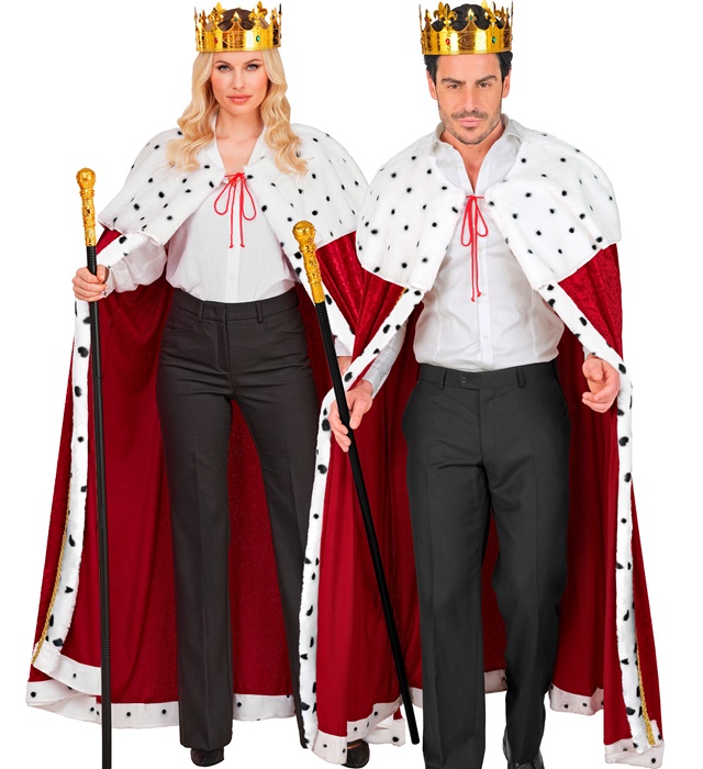 "ROI ET REINE" (manteau, couronne, sceptre pliable)