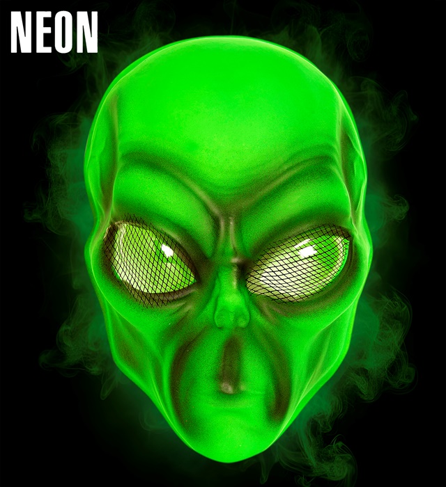 "MASQUE ALIEN NEON PVC"