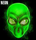 "MASQUE ALIEN NEON PVC"