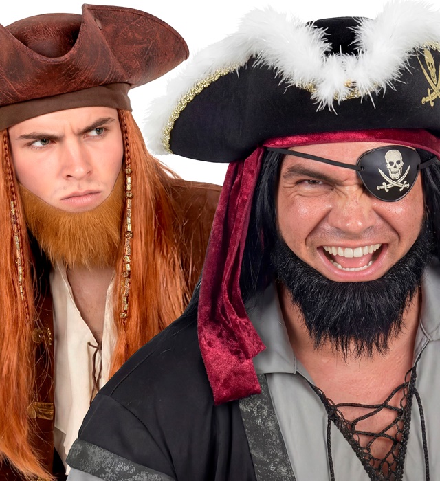 "BARBE DE PIRATE" 2 coul. Ass.