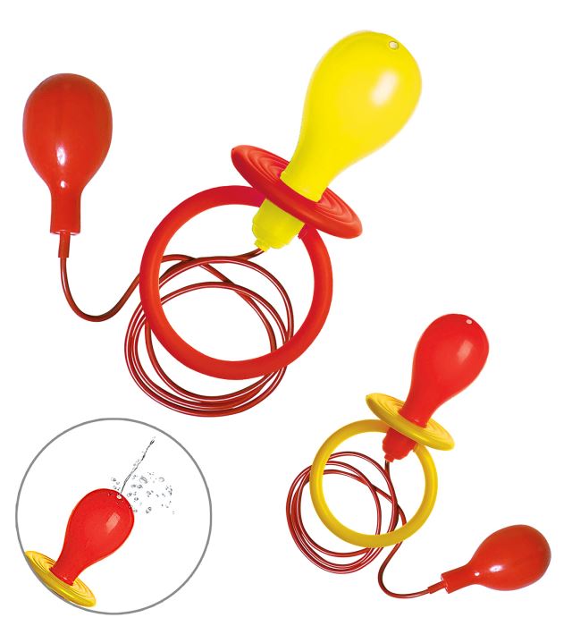 [2717D] "MAXI TETINE LANCE-EAU" jaune & rouge ass.