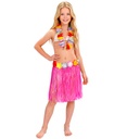 "JUPE HULA HAWAIENNE AVEC CEINTURE A FLEURS" 40 cm pour enfant