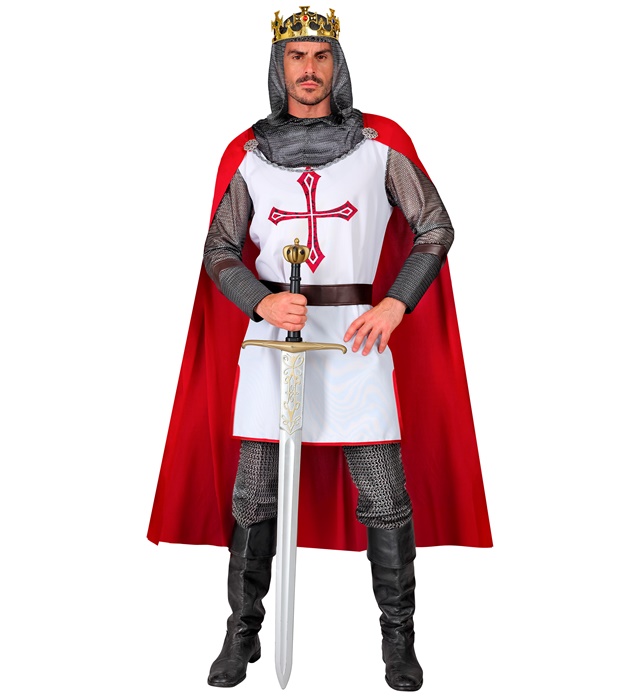 "CHEVALIER TEMPLIER" (tunique avec capuche, ceinture, cape)