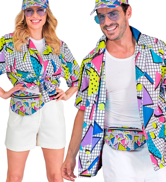 "MODE FUNK ANNEES 80 - funky white" (chemise)