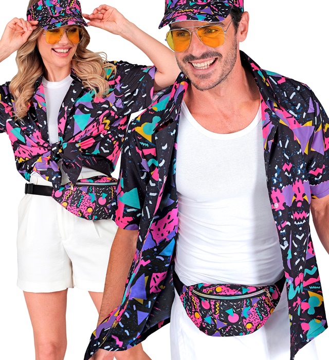 [28110] "MODE FUNK ANNEES 80 - funky black" (chemise) (XXL)
