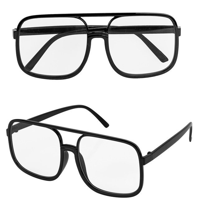 "LUNETTES HIP HOP ANNEES 90 AVEC VERRES TRANSPARENTS"