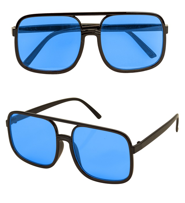 "LUNETTES HIP HOP ANNEES 90 AVEC VERRES AZUR"