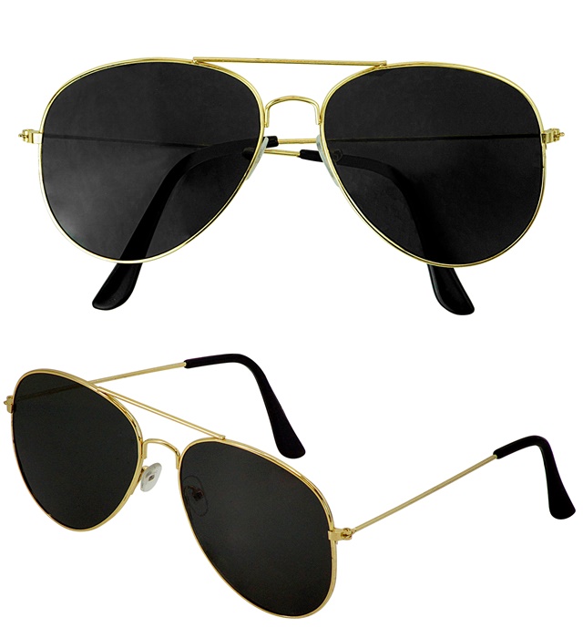 [28125] "LUNETTES  PERSONNAGE AVEC VERRES NOIRS"