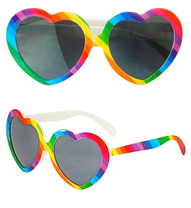 [28127] "LUNETTES COEUR ARC EN CIEL"