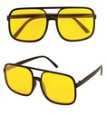 "LUNETTES HIP HOP ANNEES 90 AVEC VERRES JAUNES"