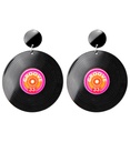 "BOUCLES D'OREILLES DISQUE VINYL ANNEES 80"