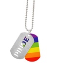 "COLLIER PLAQUE PRIDE"